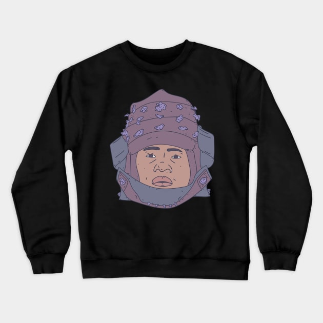 Yasuke - First African Samurai - Demon Daimyo Crewneck Sweatshirt by DeWinnes